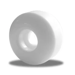 White BLANK Skateboard WHEELS 54mm (Set Of 4) -Professional Roller Skate Shop 54mm side view 2 white 07165.1678492558