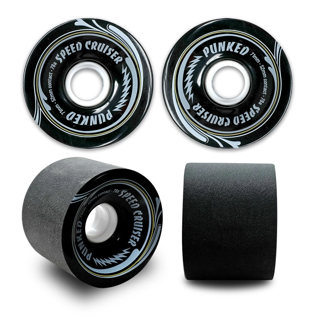 Speed Cruiser 71mm Longboard Wheels - Solid Black 1 Speed Cruiser 71mm Longboard Wheels - Solid Black