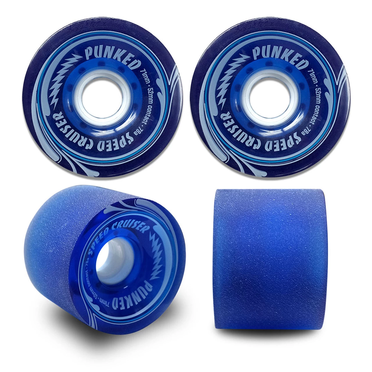 Speed Cruiser 71mm Longboard Wheels - Gel Blue 1 Speed Cruiser 71mm Longboard Wheels - Gel Blue