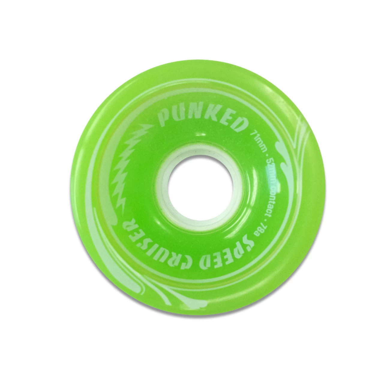Speed Cruiser 71mm Longboard Wheels - Solid Green 2 Speed Cruiser 71mm Longboard Wheels - Solid Green - Image 2