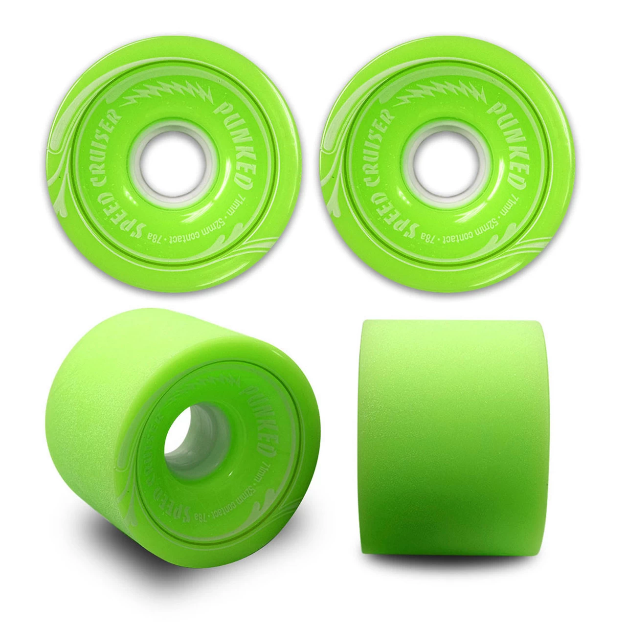 Speed Cruiser 71mm Longboard Wheels - Solid Green 1 Speed Cruiser 71mm Longboard Wheels - Solid Green