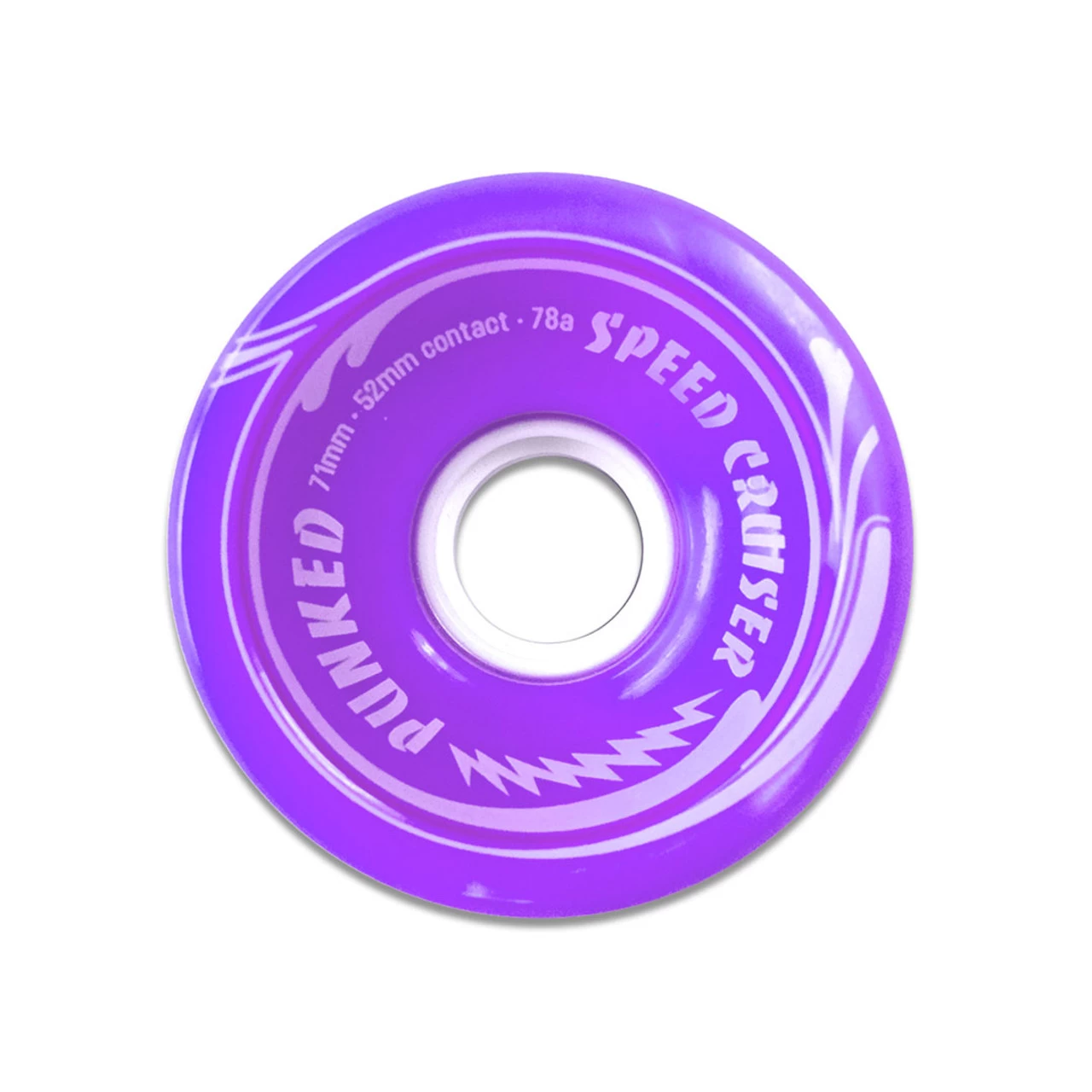 Speed Cruiser 71mm Longboard Wheels - Solid Purple 2 Speed Cruiser 71mm Longboard Wheels - Solid Purple - Image 2