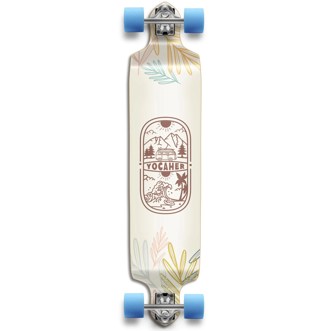 YOCAHER Drop Down Longboard Complete - Adventure Colored 1 YOCAHER Drop Down Longboard Complete - Adventure Colored