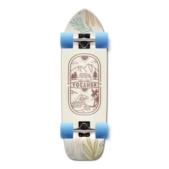 YOCAHER Old School Longboard Complete - Adventure Colored