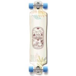 YOCAHER Lowrider Longboard Complete - Adventure Colored