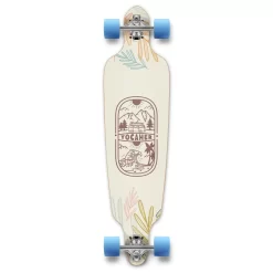 YOCAHER Drop Through Longboard Complete - Adventure Colored