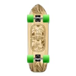 YOCAHER Old School Longboard Complete - Adventure Natural