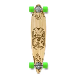 YOCAHER Pintail Longboard Complete - Adventure Natural
