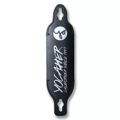Aluminum Drop Through Longboard Deck - Black