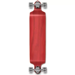 YOCAHER Drop Down Blank Longboard Complete - Stained Red