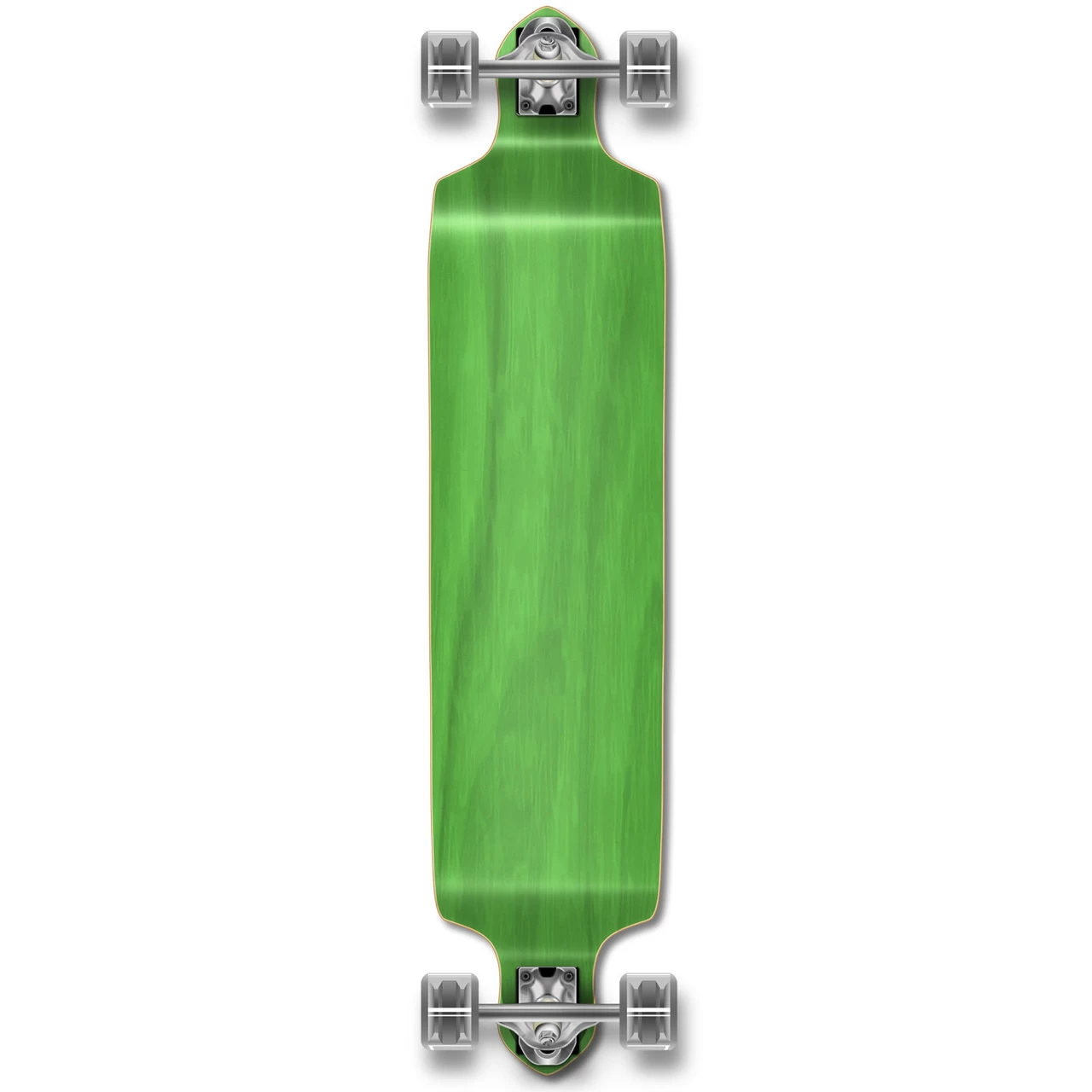 YOCAHER Drop Down Blank Longboard Complete - Stained Green 1 YOCAHER Drop Down Blank Longboard Complete - Stained Green