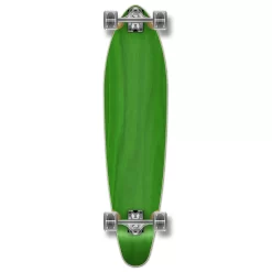 Kicktail Blank Longboard Complete - Stained Green