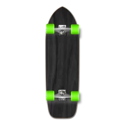 Old School Blank Longboard Complete - Stained Black