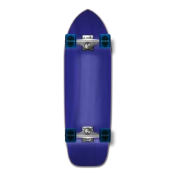 Old School Blank Longboard Complete - Stained Blue