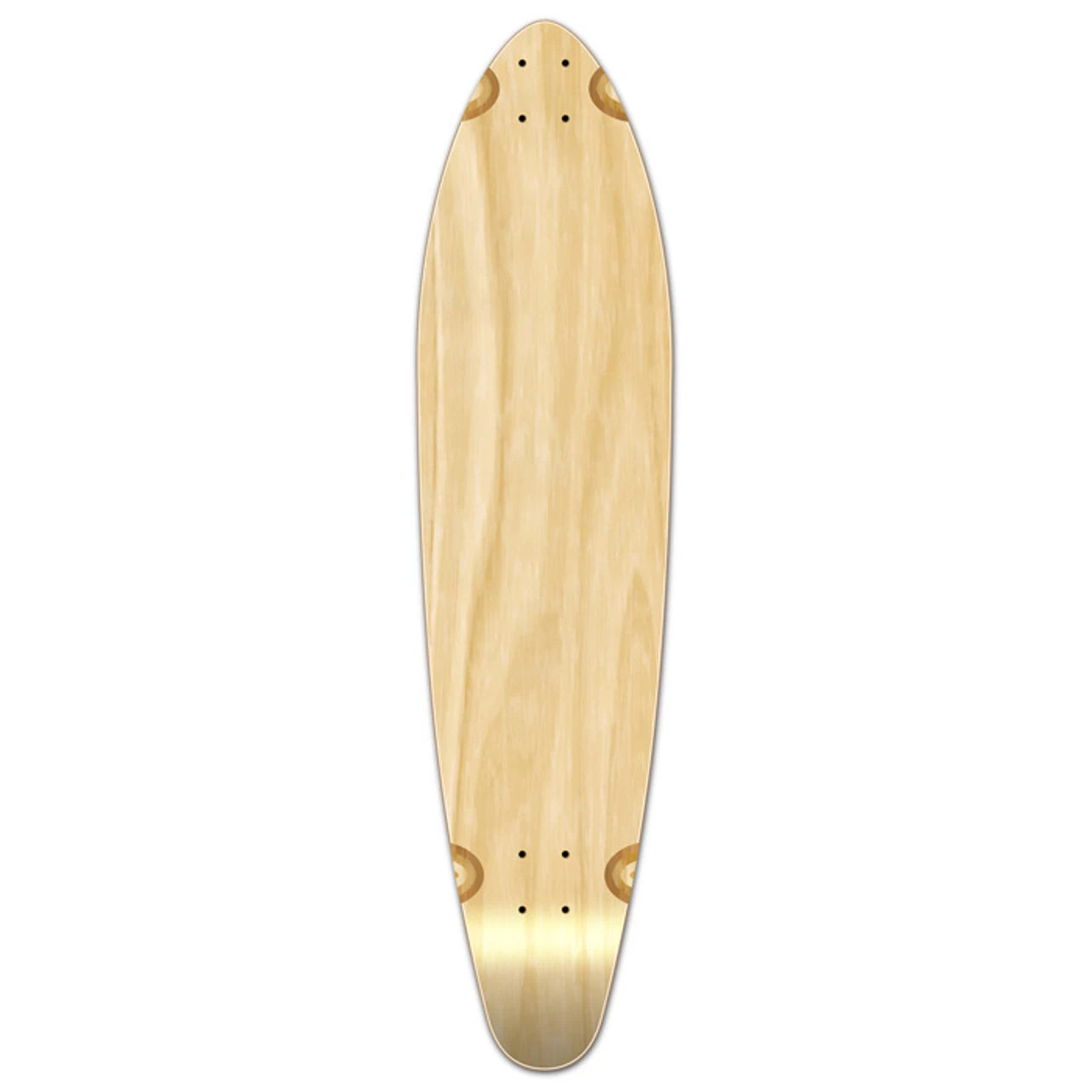 Kicktail Blank Longboard Deck - Natural 1 Kicktail Blank Longboard Deck - Natural
