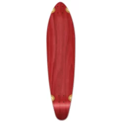 Kicktail Blank Longboard Deck - Stained Red