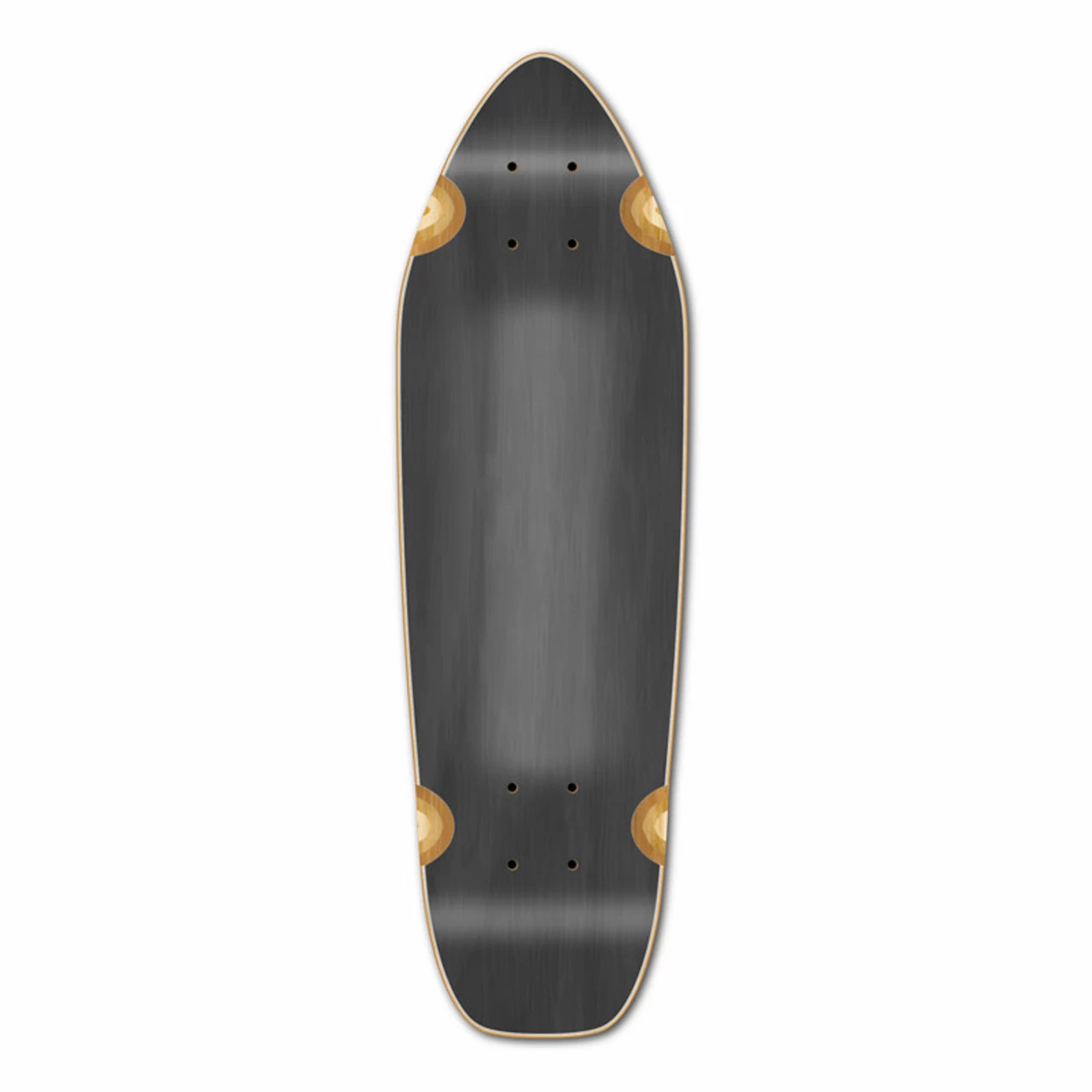 Mini Cruiser Blank Deck - Stained Black 1 Mini Cruiser Blank Deck - Stained Black