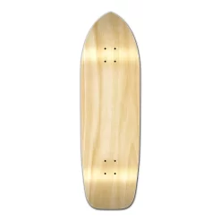 Old School Blank Longboard Deck - Natural