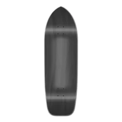 Old School Blank Longboard Deck - Stained Black