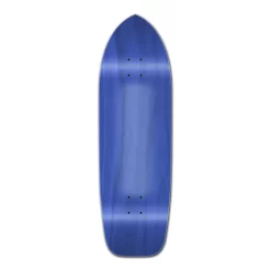 Old School Blank Longboard Deck - Stained Blue