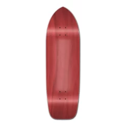 Old School Blank Longboard Deck - Stained Red