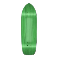 Old School Blank Longboard Deck - Stained Green