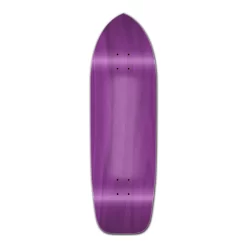 Old School Blank Longboard Deck - Stained Purple