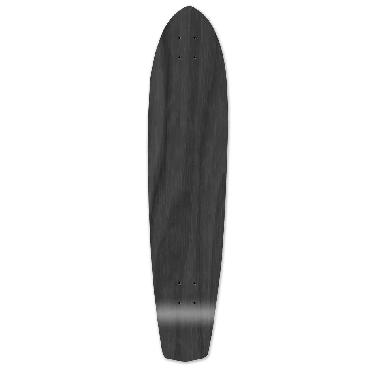 Slimkick Blank Longboard Deck - Stained Black 1 Slimkick Blank Longboard Deck - Stained Black