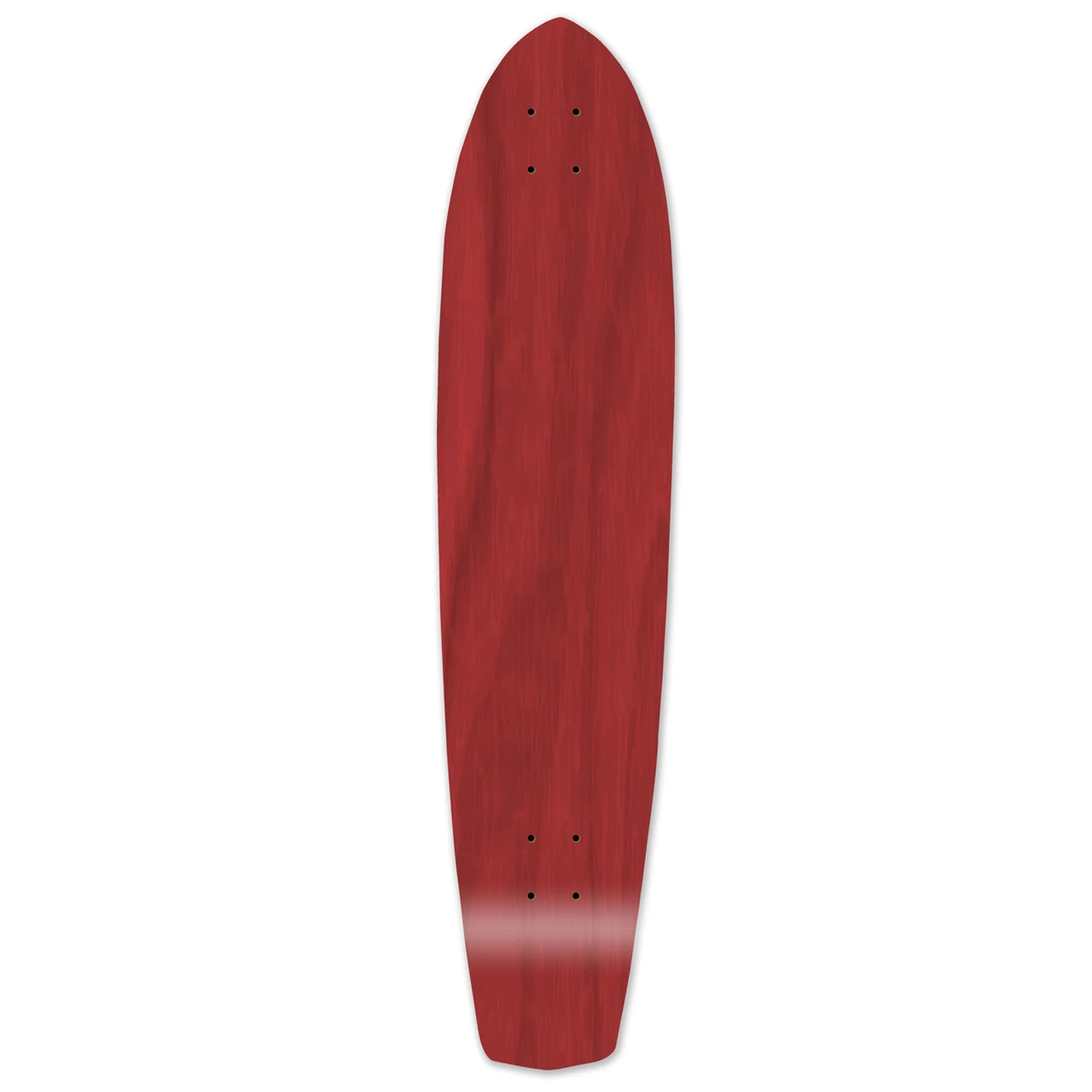 Slimkick Blank Longboard Deck - Stained Red 1 Slimkick Blank Longboard Deck - Stained Red