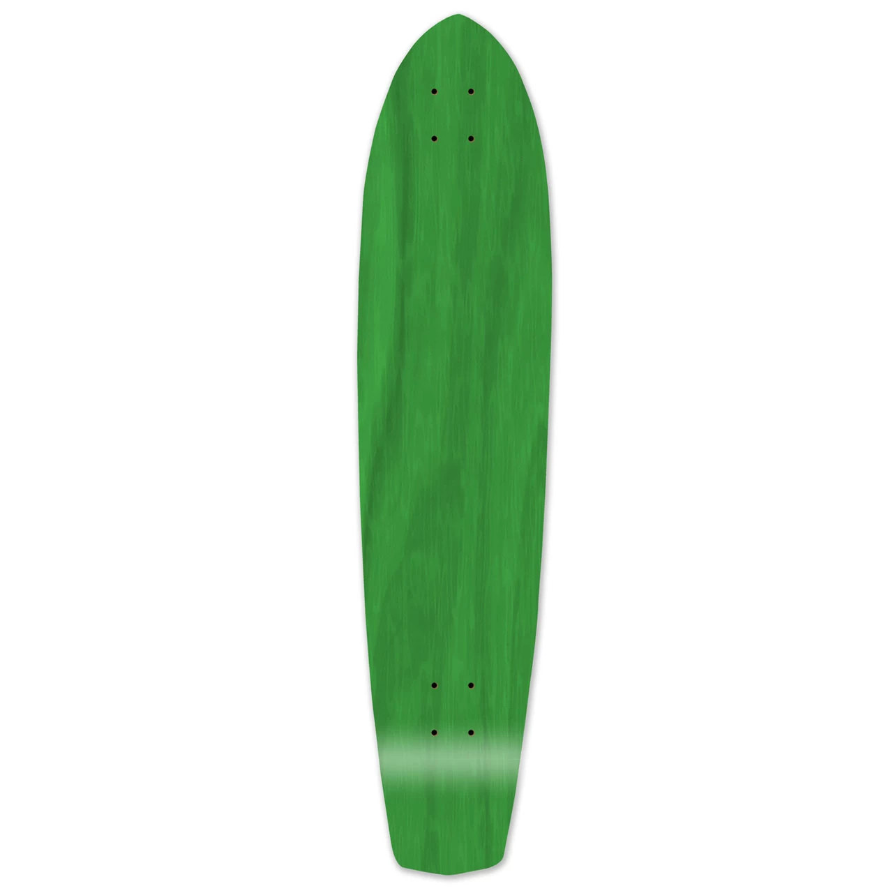 Slimkick Blank Longboard Deck - Stained Green 1 Slimkick Blank Longboard Deck - Stained Green