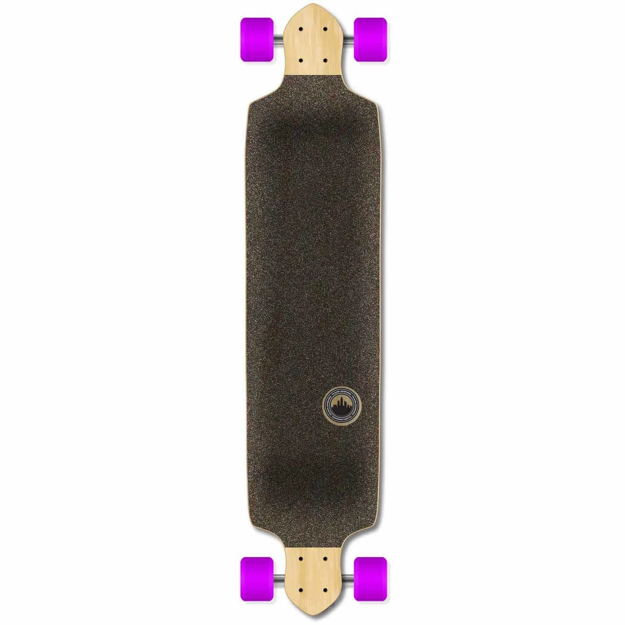 YOCAHER Drop Down Longboard Complete - Geometric Series - Purple 2 YOCAHER Drop Down Longboard Complete - Geometric Series - Purple - Image 2