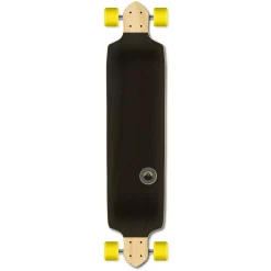 YOCAHER Drop Down Longboard Complete - Earth Series - Ripple -Professional Roller Skate Shop DD TOP YELLOW SOLID 31024.1567641203