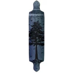 YOCAHER Drop Down Longboard Deck - In The Pines : Blue