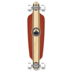 Drop Through Crest Burgundy Longboard Complete