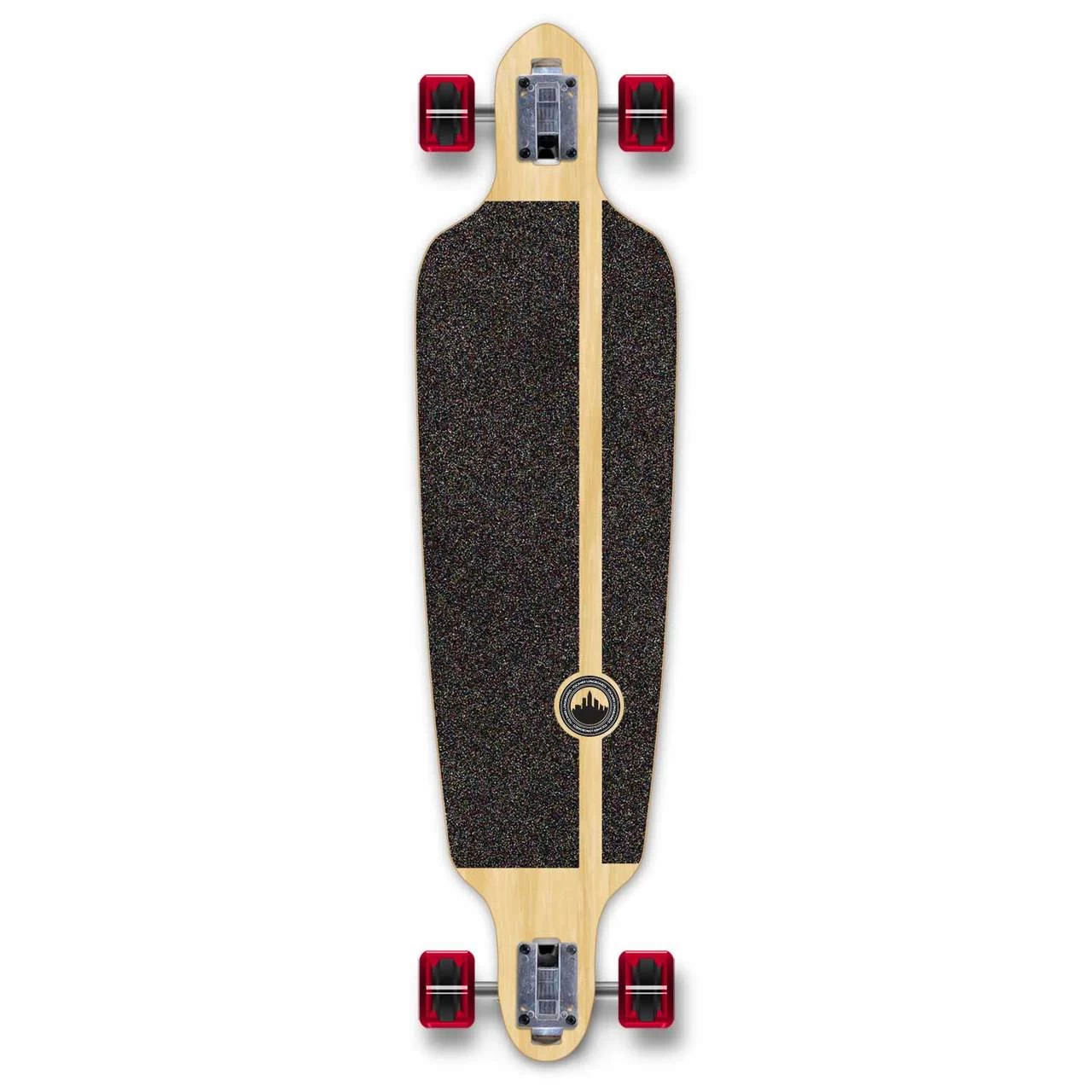 Drop Through Longboard Complete - Checker Red 2 Drop Through Longboard Complete - Checker Red - Image 2