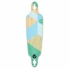 Drop Through Longboard Deck - Geometric Series - Green