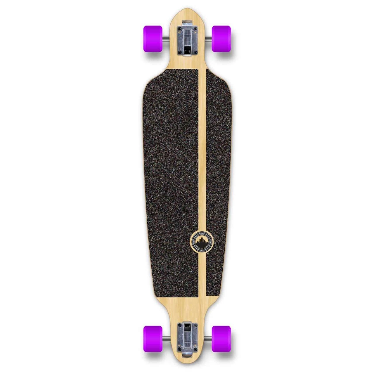 Drop Through Longboard Complete -Geometric Series - Purple 2 Drop Through Longboard Complete -Geometric Series - Purple - Image 2