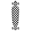 Drop Through Longboard Complete - Checker White
