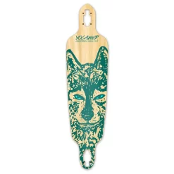 Drop Through Longboard Deck - Spirit Animal WOLF