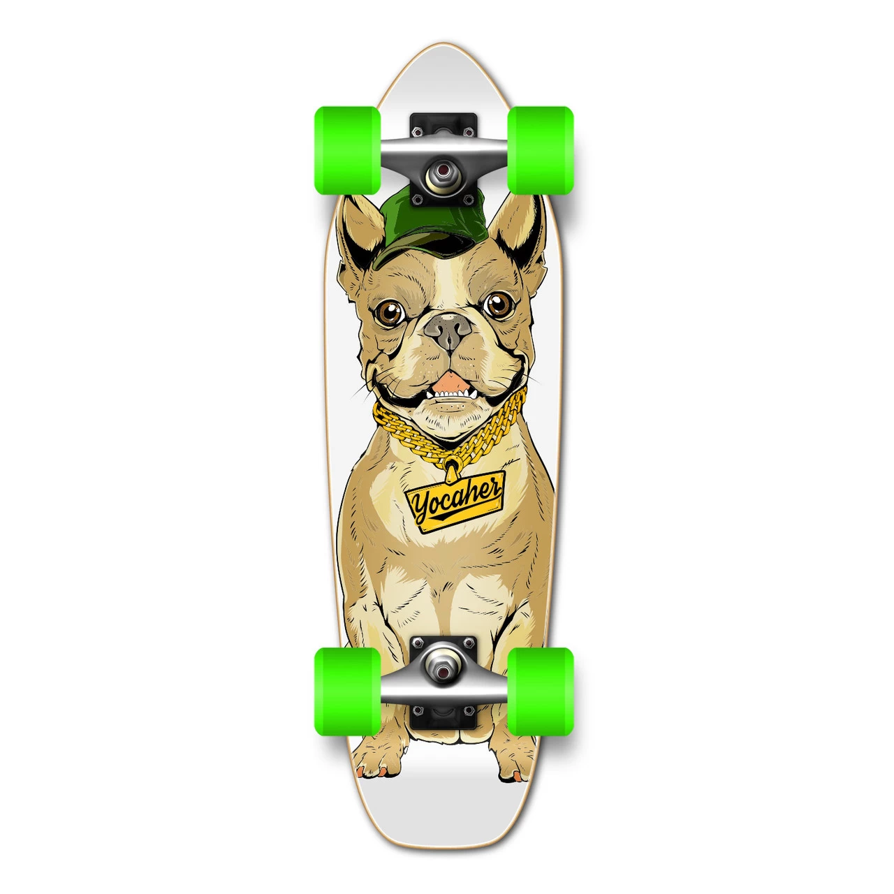 Yocaher Complete Mini Cruiser Skateboard Longboard - Cool Pup French Bulldog 1 Yocaher Complete Mini Cruiser Skateboard Longboard - Cool Pup French Bulldog
