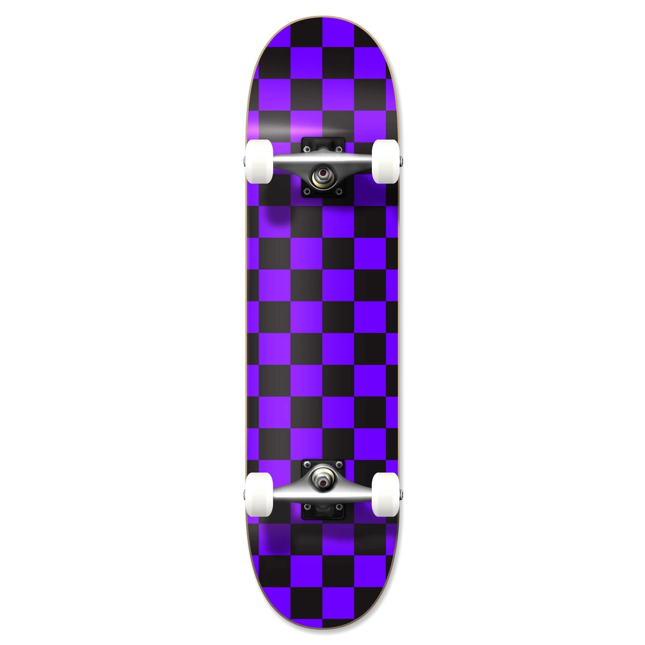 Yocaher Graphic Complete 7.75" Skateboard - Checker Purple 1 Yocaher Graphic Complete 7.75" Skateboard - Checker Purple