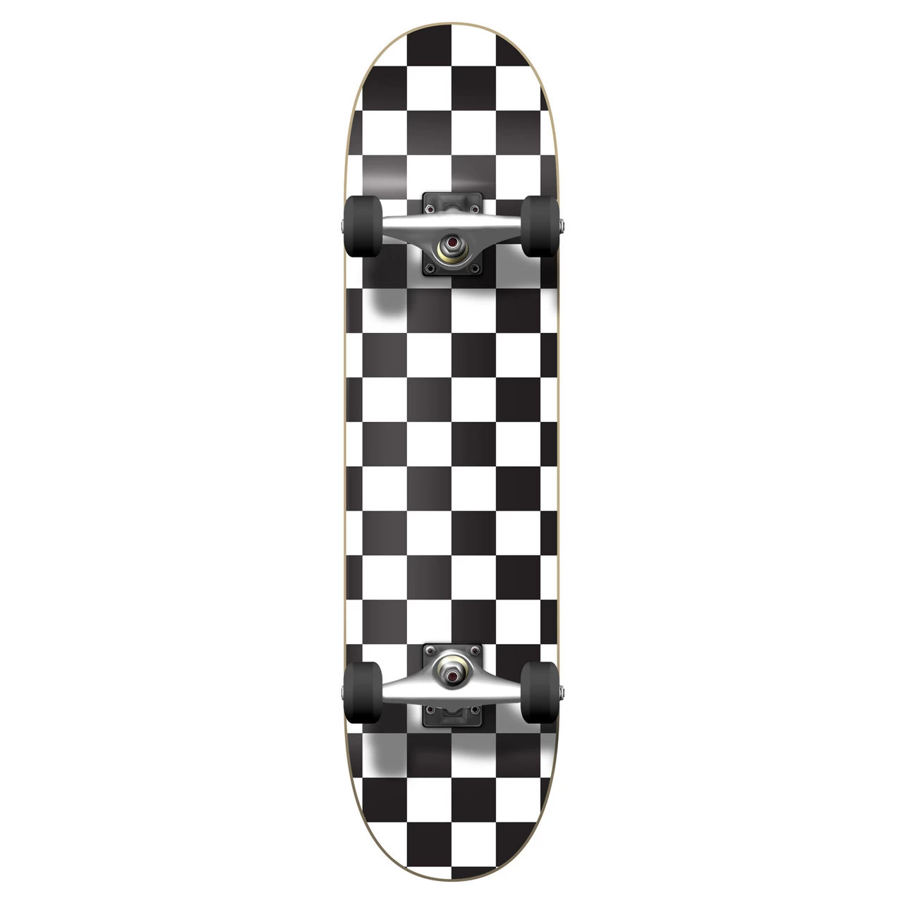 Yocaher Graphic Complete 7.75" Skateboard - Checker White 1 Yocaher Graphic Complete 7.75" Skateboard - Checker White