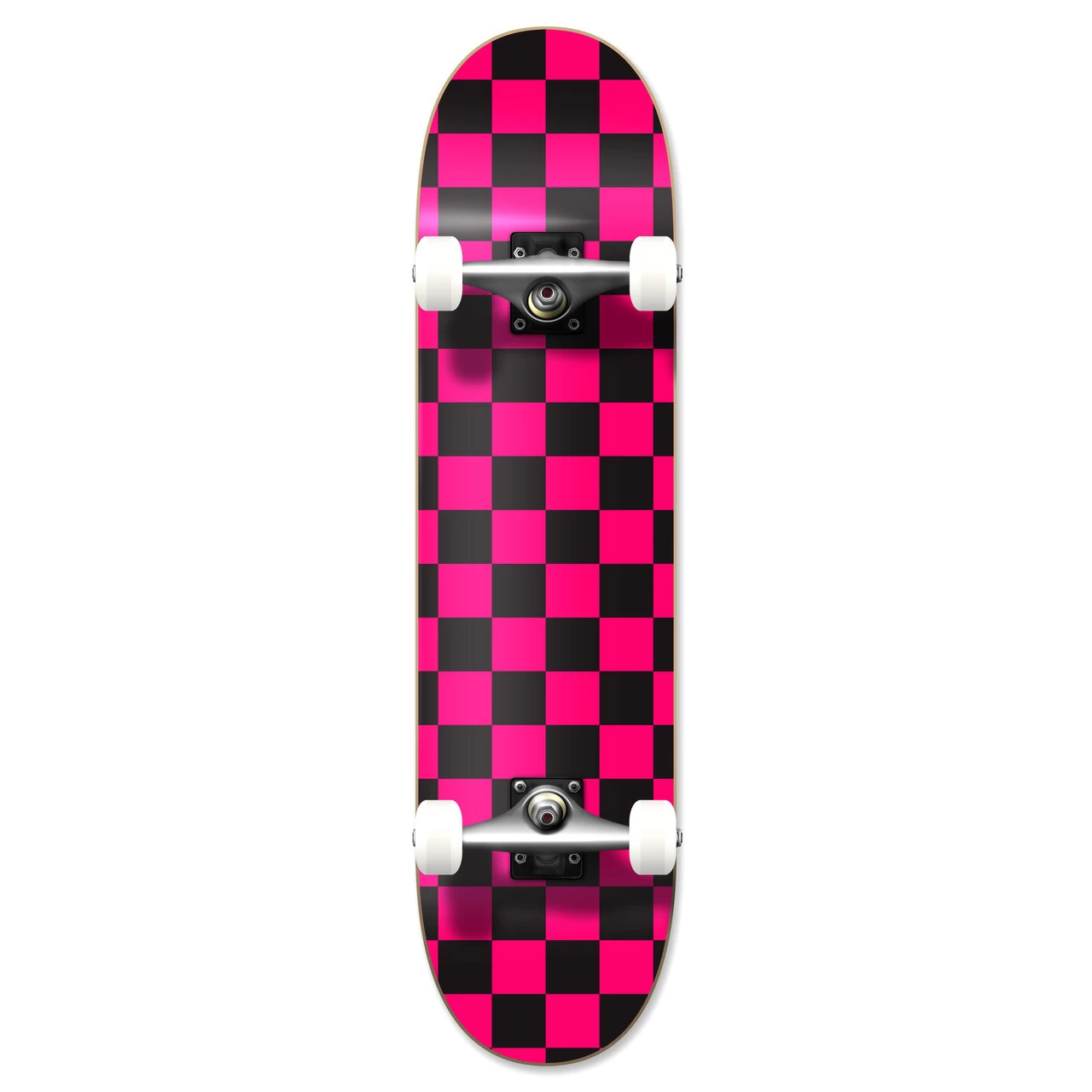 Yocaher Graphic Complete 7.75" Skateboard - Checker Pink 1 Yocaher Graphic Complete 7.75" Skateboard - Checker Pink