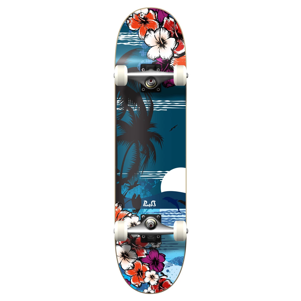 Yocaher Graphic Complete 7.75" Skateboard - Tropical Night 1 Yocaher Graphic Complete 7.75" Skateboard - Tropical Night