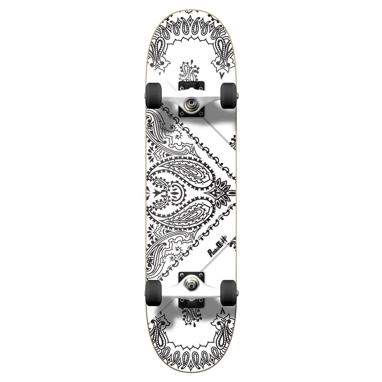 Yocaher Graphic Complete 7.75" Skateboard - Bandana White 1 Yocaher Graphic Complete 7.75" Skateboard - Bandana White