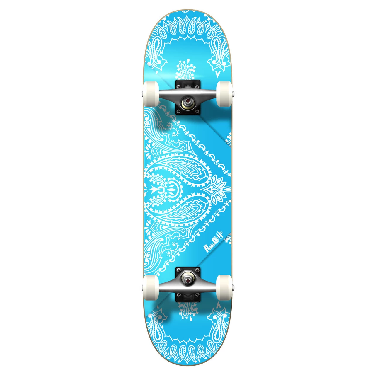 Yocaher Graphic Complete 7.75" Skateboard - Bandana SkyBlue 1 Yocaher Graphic Complete 7.75" Skateboard - Bandana SkyBlue