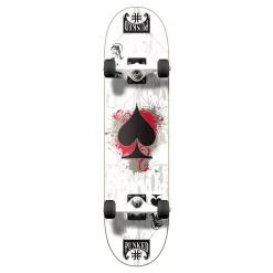 Yocaher Graphic Complete 7.75" Skateboard - Ace White