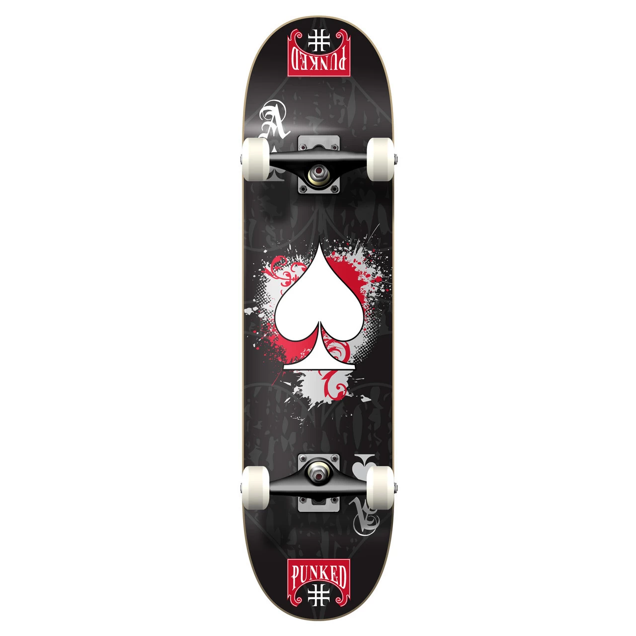 Yocaher Graphic Complete 7.75" Skateboard - Ace Black 1 Yocaher Graphic Complete 7.75" Skateboard - Ace Black