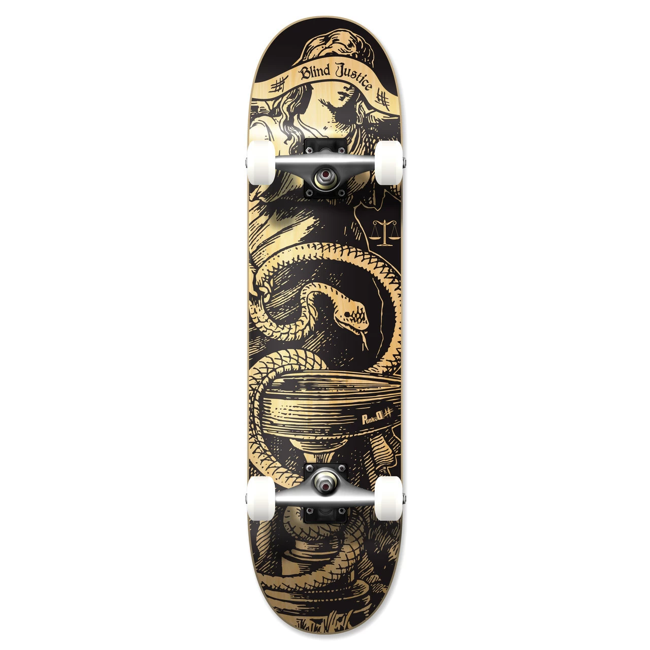 Yocaher Graphic Complete 7.75" Skateboard - Natural Blind Justice 1 Yocaher Graphic Complete 7.75" Skateboard - Natural Blind Justice