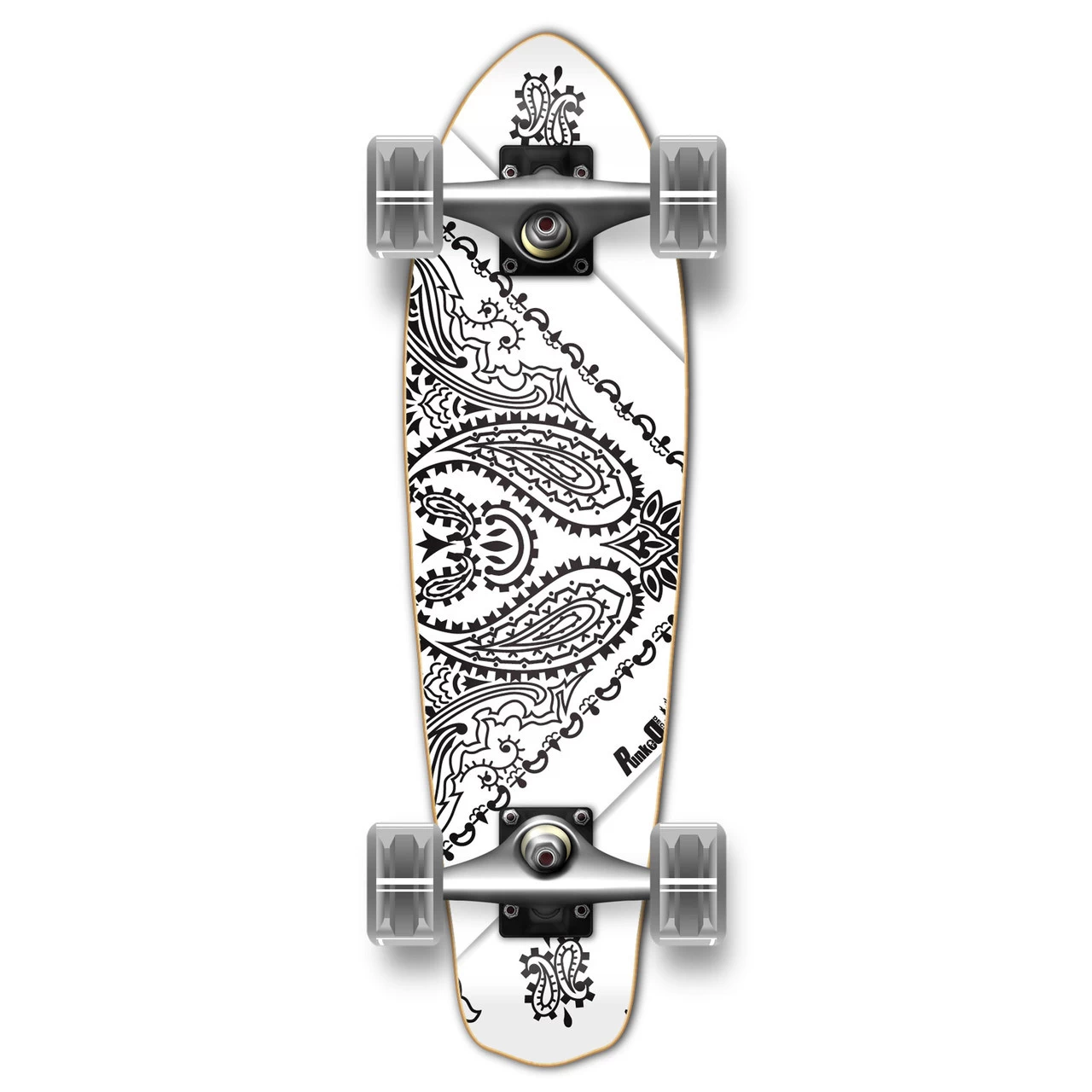 Micro Cruiser Complete - Bandana White 1 Micro Cruiser Complete - Bandana White